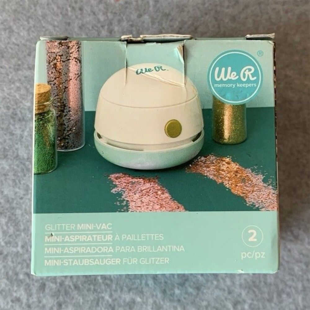 We R Memory Keepers Glitter Mini-Vac Rechargeable USB Mini Vacuum 661068
